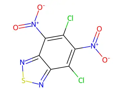 4,6-Dichloro-5,7-dinitro-2,1,3-benzothiadiazole structure