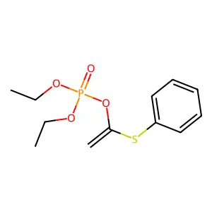 Phosphoric acid, diethyl 1-(phenylthio)vinyl ester structure