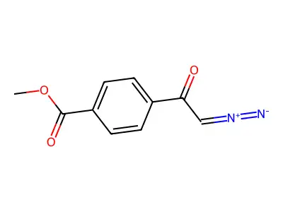 Methyl 4-(2-diazoacetyl)benzoate structure