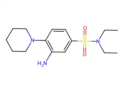 3-Amino-N,N-diethyl-4-piperidin-1-yl-benzenesulfonamide structure