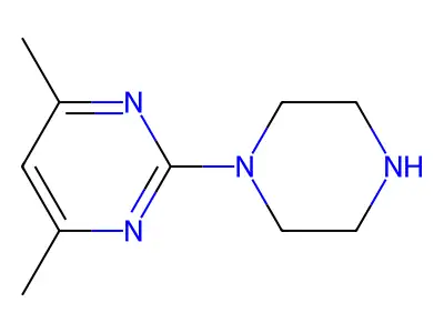 1-(4,6-Dimethyl-2-pyrimidyl)piperazine structure