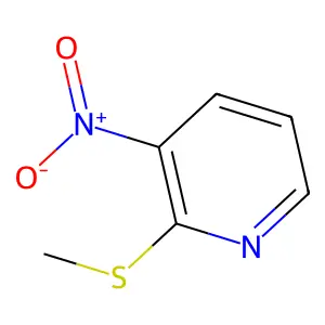 Pyridine, 2-(methylthio)-3-nitro- structure