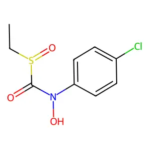 Formamide, N-(4-chlorophenyl)-1-(ethylsulfinyl)-N-hydroxy- structure