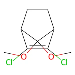 2,3-Dichloro-7,7-dimethoxybicyclo[2.2.1]hept-2-ene structure