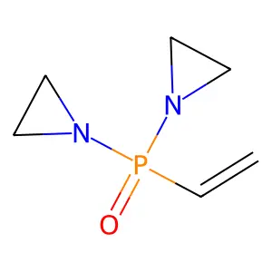 Phosphine oxide, bis(1-aziridinyl)vinyl- structure