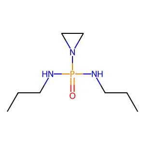 Phosphonic diamide, P-1-aziridinyl-N,N'-dipropyl- structure