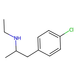 (1-(4-Chlorophenyl)propan-2-yl)(ethyl)amine structure