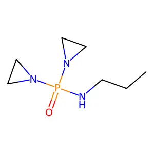 Phosphinic amide, P,P-bis(1-aziridinyl)-N-propyl- structure