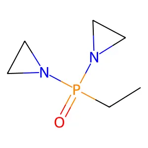 Phosphine oxide, bis(1-aziridinyl)ethyl- structure