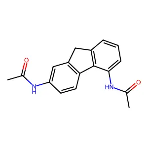 Acetamide, N,N'-fluoren-2,5-ylenebis- structure