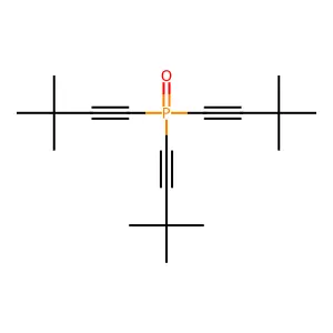 1-[Bis(3,3-dimethylbut-1-ynyl)phosphoryl]-3,3-dimethylbut-1-yne structure