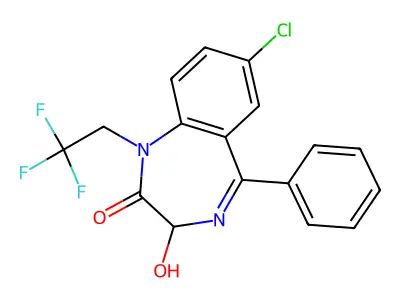 3-Hydroxyhalazepam structure