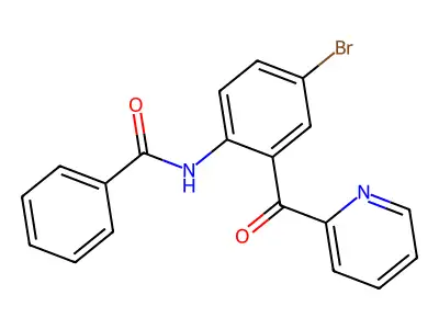 N-(4-溴-2-(2-吡啶甲酰基)苯基)苯甲酰胺 structure