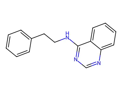 N-(2-phenylethyl)quinazolin-4-amine structure
