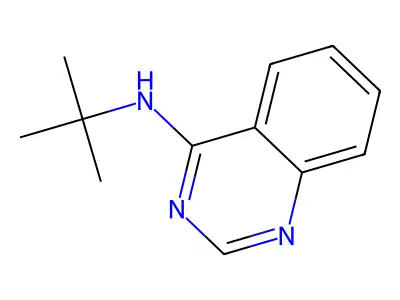 N-tert-butylquinazolin-4-amine structure