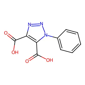 1-Phenyl-1H-1,2,3-triazole-4,5-dicarboxylic acid structure