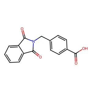 4-[(1,3-dioxo-2,3-dihydro-1H-isoindol-2-yl)methyl]benzoic acid structure
