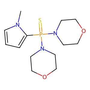 Morpholine, 4,4'-[(1-methyl-1H-pyrrol-2-yl)phosphinothioylidene]bis- structure