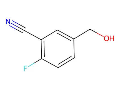 2-Fluoro-5-(hydroxymethyl)benzonitrile structure