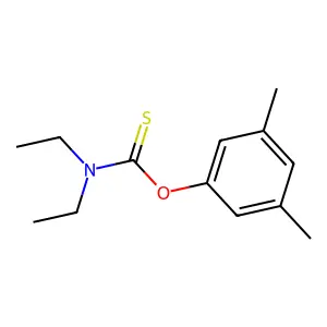 O-(3,5-dimethylphenyl) N,N-diethylcarbamothioate structure