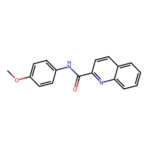 2-Quinolinecarboxamide, N-(4-methoxyphenyl)- structure
