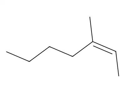 3-Methyl-2-heptene structure
