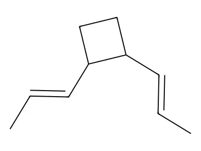 Cyclobutane, 1,2-dipropenyl- structure