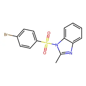 1-(4-Bromophenyl)sulfonyl-2-methylbenzimidazole structure