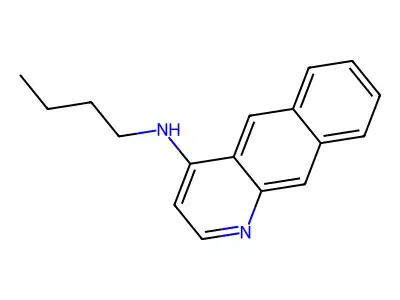 Benzo(g)quinolin-4-amine, N-butyl- structure