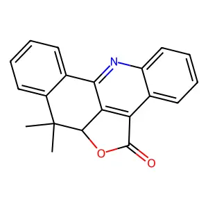 7,7-Dimethyl-6a,7-dihydro-5H-benzo(c)furo(4,3,2-mn)acridin-5-one structure
