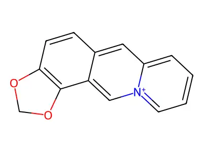 1,3-Benzodioxolo[5,4-b]quinolizinium(8CI,9CI) structure