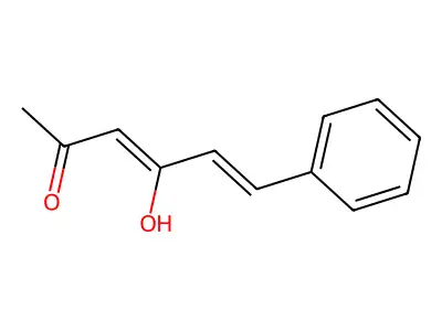 4-Hydroxy-6-phenylhexa-3,5-dien-2-one structure