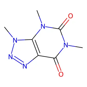 3H-v-Triazolo(4,5-d)pyrimidine-5,7(4H,6H)-dione, 3,4,6-trimethyl- structure