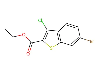 Ethyl 6-bromo-3-chlorobenzo[b]thiophene-2-carboxylate structure