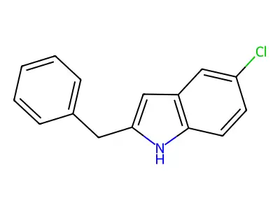2-benzyl-5-chloro-1H-indole structure