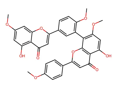 7''-O-Methylsciadopitysin structure