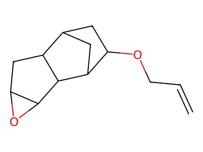 Allyloxy-3,4-epoxytricyclo(5.2.1.0 2,6)decane structure