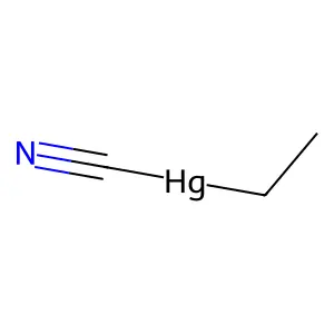 Mercury, (cyano-C)ethyl- structure