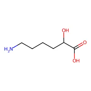 6-Amino-2-hydroxyhexanoic acid structure
