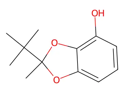2-Tert-butyl-2-methyl-1,3-benzodioxol-4-ol structure