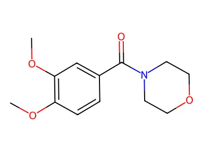 Morpholine, 4-(3,4-dimethoxybenzoyl)- structure