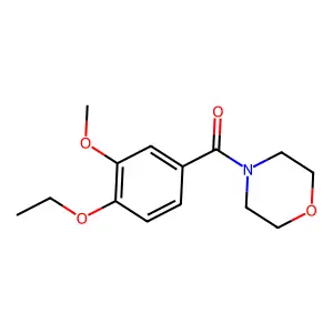 (4-Ethoxy-3-methoxyphenyl)-4-morpholinylmethanone structure