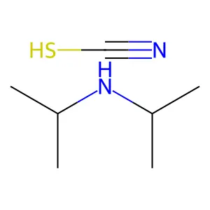 N-propan-2-ylpropan-2-amine; thiocyanic acid structure