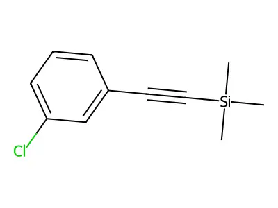 (3-Chlorophenylethynyl)trimethylsilane structure
