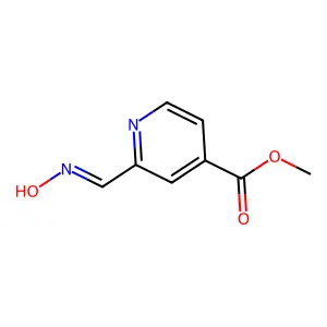 Methyl 2-[(hydroxyimino)methyl]-4-pyridinecarboxylate structure