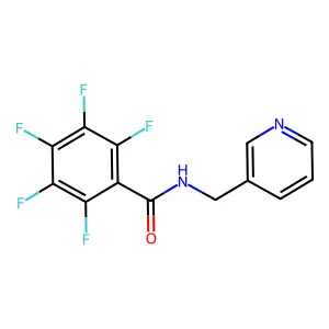 2,3,4,5,6-pentafluoro-N-(pyridin-3-ylmethyl)benzamide structure
