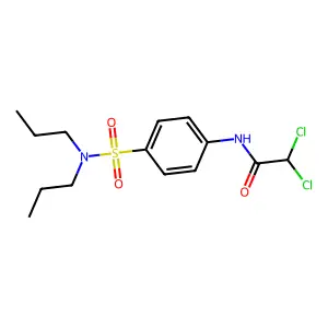 2,2-dichloro-N-[4-(dipropylsulfamoyl)phenyl]acetamide structure