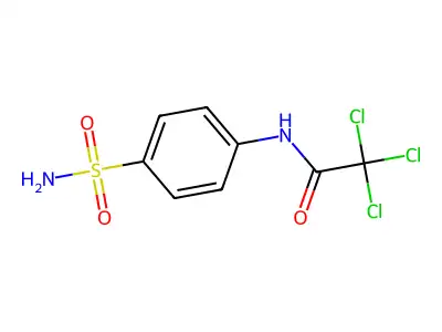 Acetamide, N-(4-(aminosulfonyl)phenyl)-2,2,2-trichloro- structure