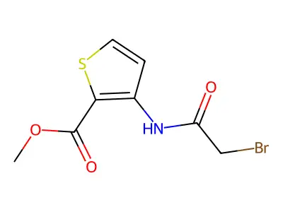 Methyl 3-[(2-bromoacetyl)amino]thiophene-2-carboxylate structure