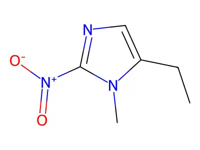 5-Ethyl-1-methyl-2-nitro-1H-imidazole structure